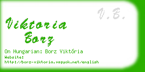 viktoria borz business card
